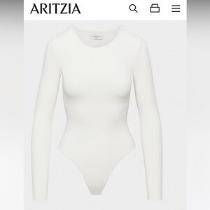 Aritzia contour crew bodysuit longsleeve